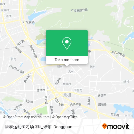 康泰运动练习场-羽毛球馆 map