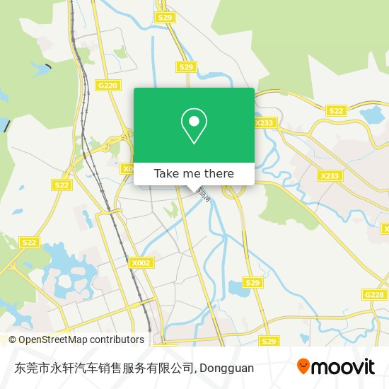 东莞市永轩汽车销售服务有限公司 map