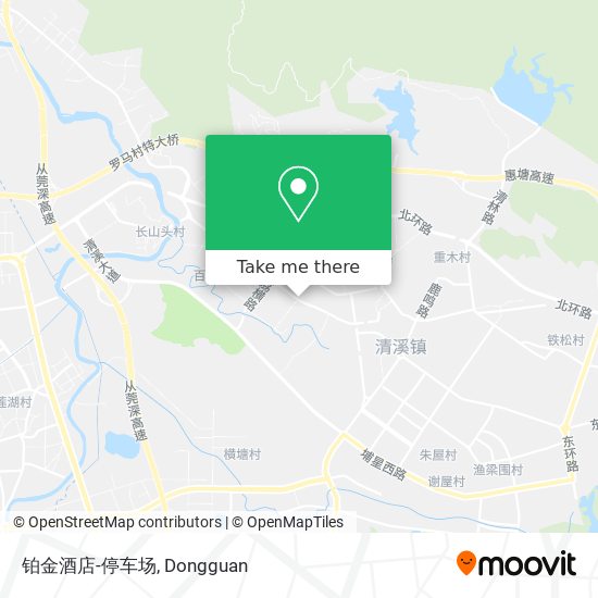 铂金酒店-停车场 map