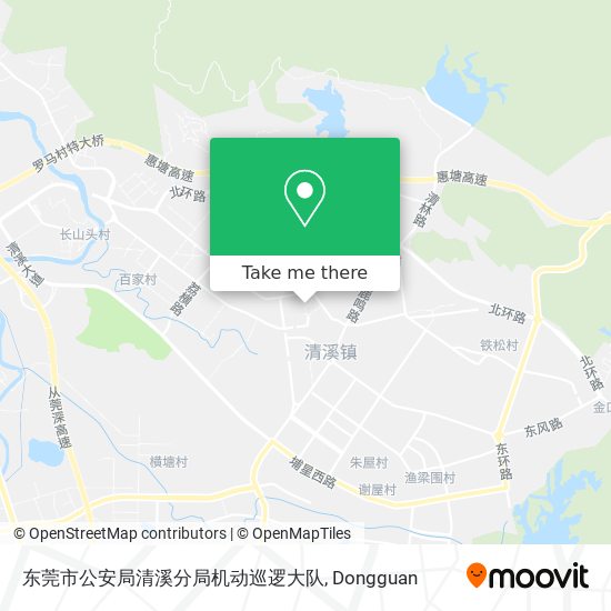 东莞市公安局清溪分局机动巡逻大队 map
