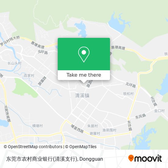 东莞市农村商业银行(清溪支行) map