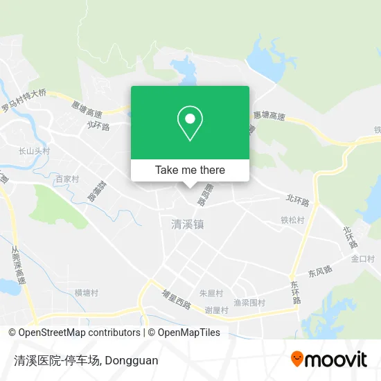 清溪医院-停车场 map