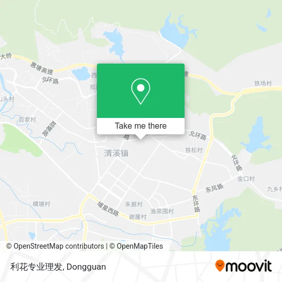 利花专业理发 map