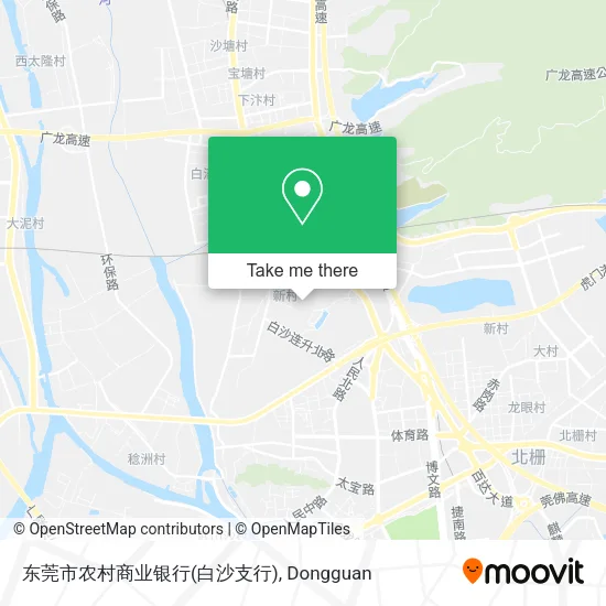 东莞市农村商业银行(白沙支行) map