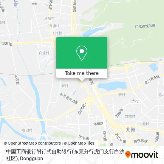 中国工商银行附行式自助银行(东莞分行虎门支行白沙社区) map