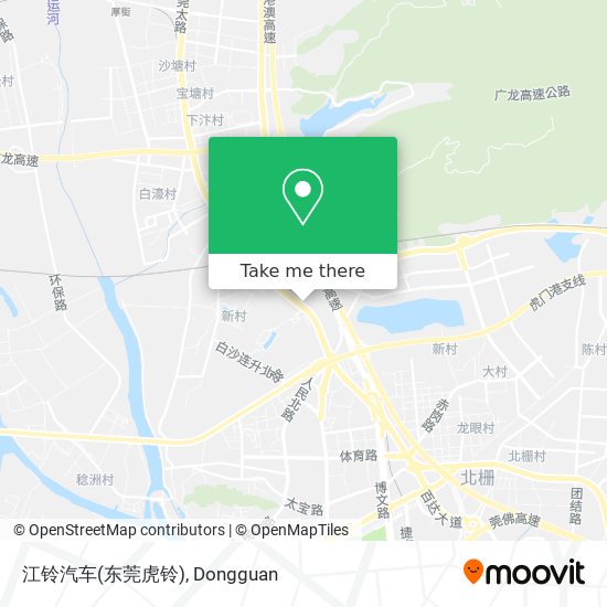 江铃汽车(东莞虎铃) map