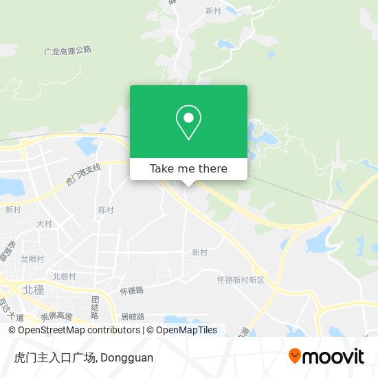 虎门主入口广场 map