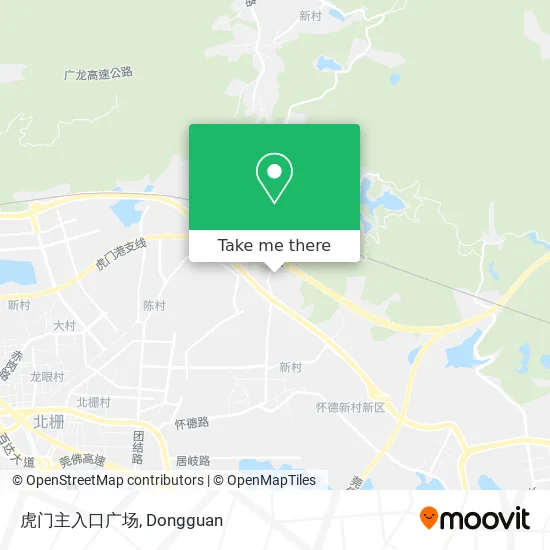 虎门主入口广场 map