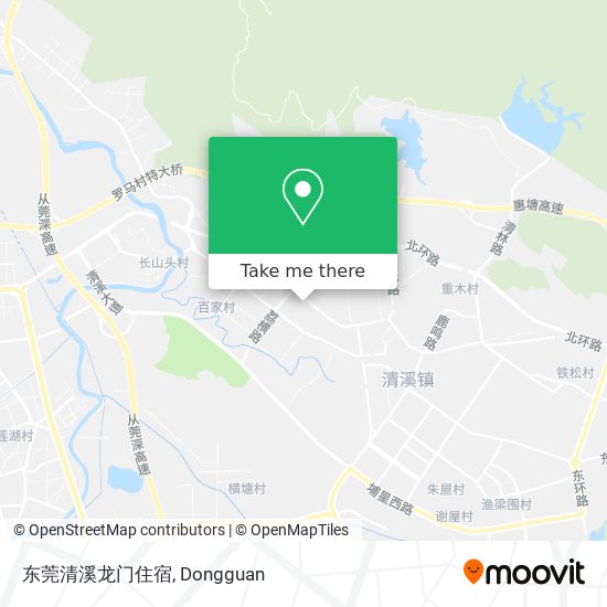 东莞清溪龙门住宿 map