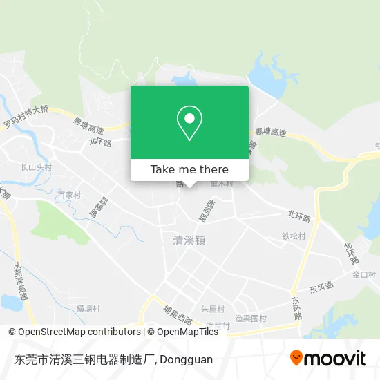 东莞市清溪三钢电器制造厂 map