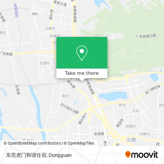 东莞虎门和谐住宿 map