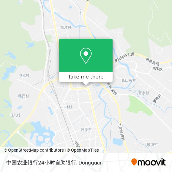 中国农业银行24小时自助银行 map