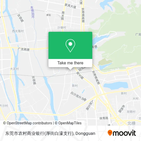 东莞市农村商业银行(厚街白濠支行) map
