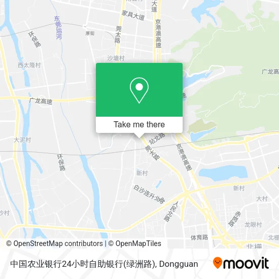 中国农业银行24小时自助银行(绿洲路) map