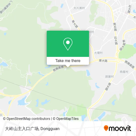 大岭山主入口广场 map