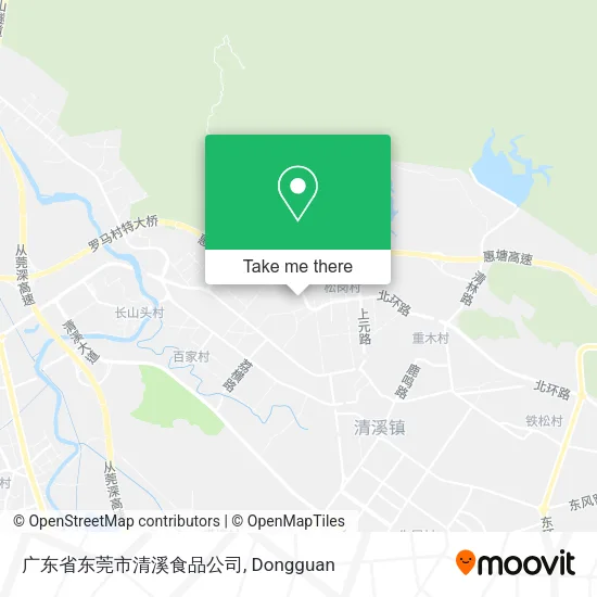 广东省东莞市清溪食品公司 map