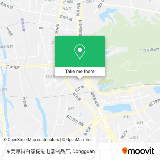 东莞厚街白濠庞港电器制品厂 map