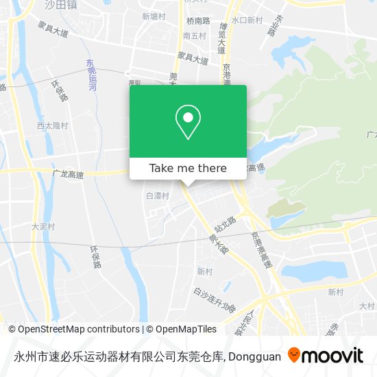 永州市速必乐运动器材有限公司东莞仓库 map