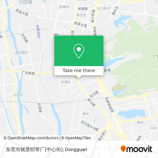 东莞市铭景织带厂(中心街) map