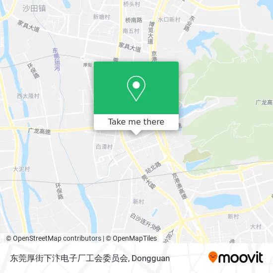 东莞厚街下汴电子厂工会委员会 map