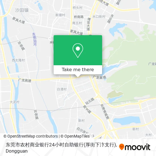 东莞市农村商业银行24小时自助银行(厚街下汴支行) map