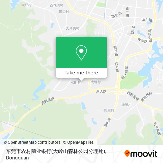 东莞市农村商业银行(大岭山森林公园分理处) map