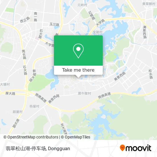 翡翠松山湖-停车场 map