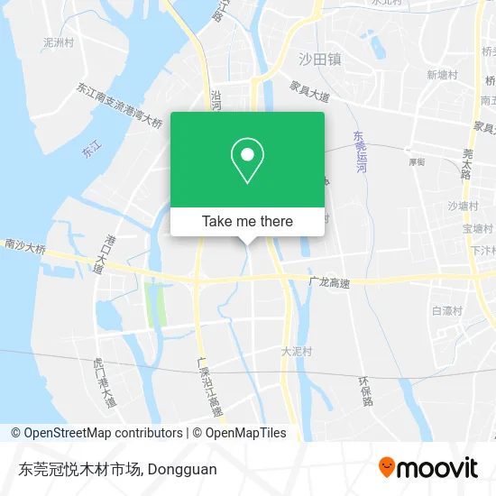 东莞冠悦木材市场 map