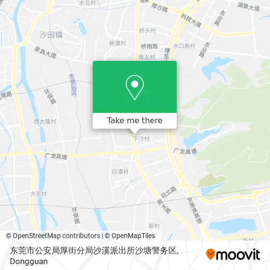 东莞市公安局厚街分局沙溪派出所沙塘警务区 map