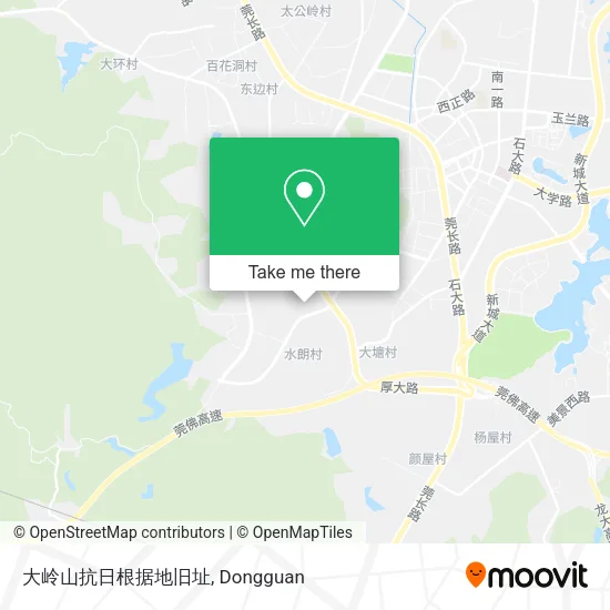 大岭山抗日根据地旧址 map