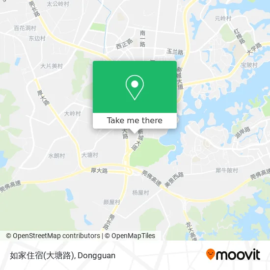 如家住宿(大塘路) map