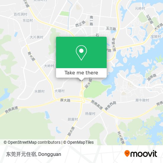 东莞开元住宿 map