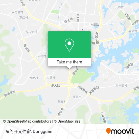 东莞开元住宿 map