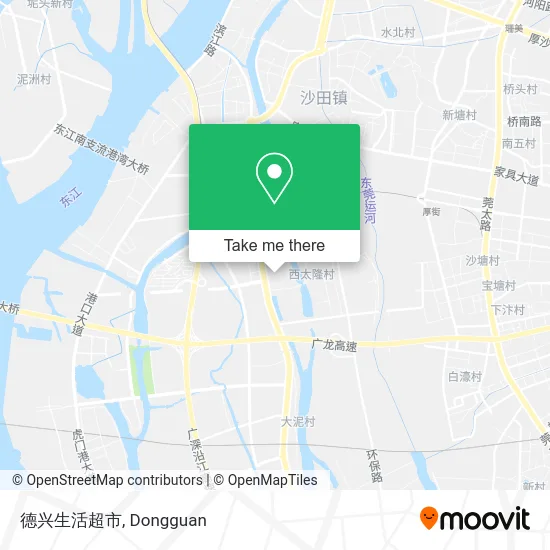 德兴生活超市 map
