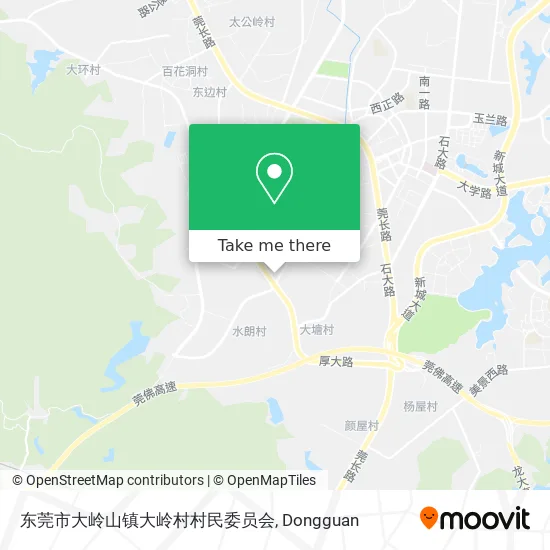 东莞市大岭山镇大岭村村民委员会 map