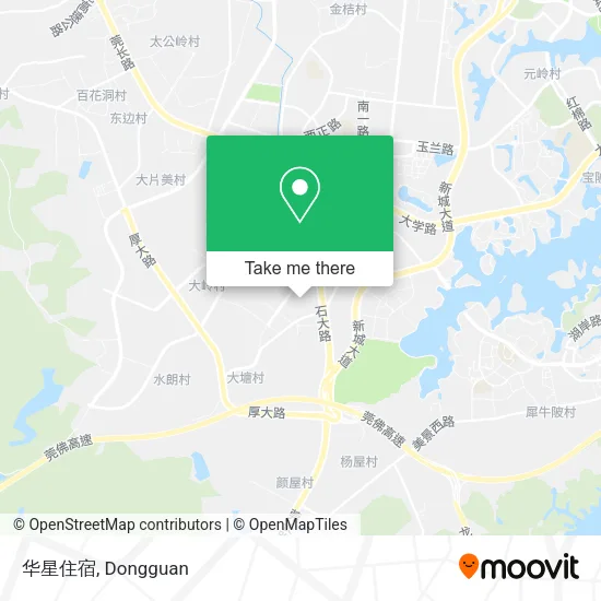 华星住宿 map