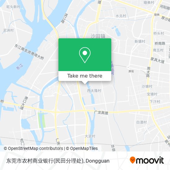 东莞市农村商业银行(民田分理处) map