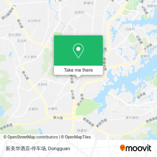 新美华酒店-停车场 map