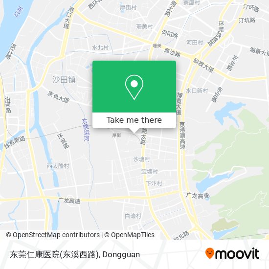 东莞仁康医院(东溪西路) map