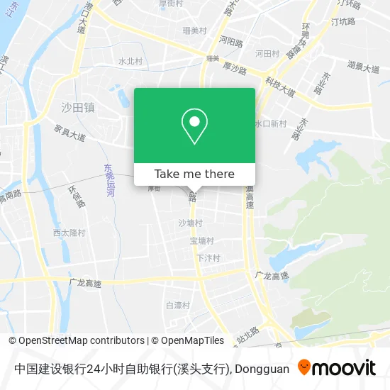 中国建设银行24小时自助银行(溪头支行) map