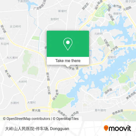 大岭山人民医院-停车场 map