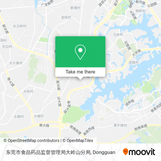 东莞市食品药品监督管理局大岭山分局 map