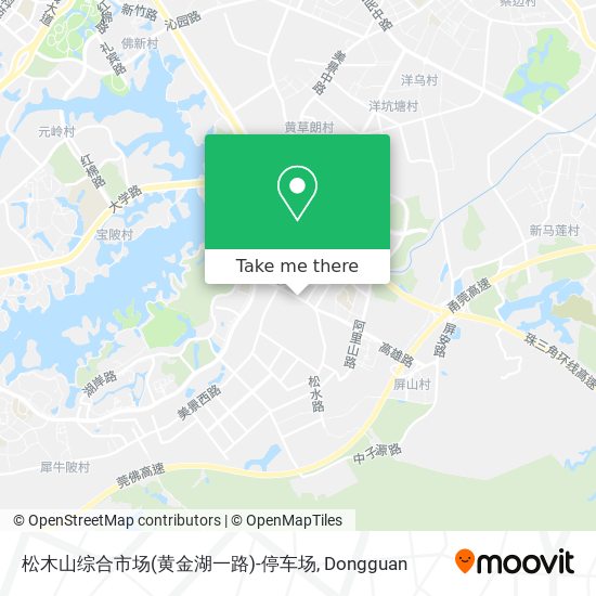 松木山综合市场(黄金湖一路)-停车场 map