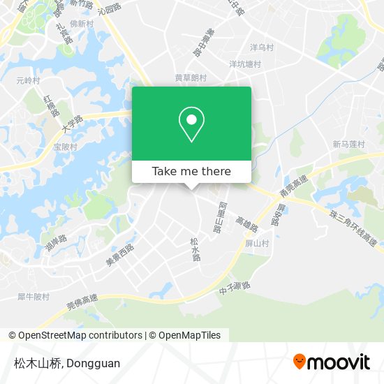 松木山桥 map