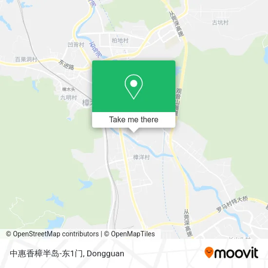 中惠香樟半岛-东1门 map