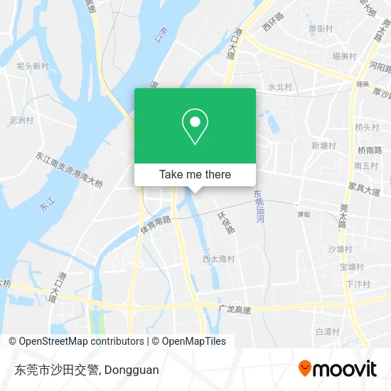 东莞市沙田交警 map