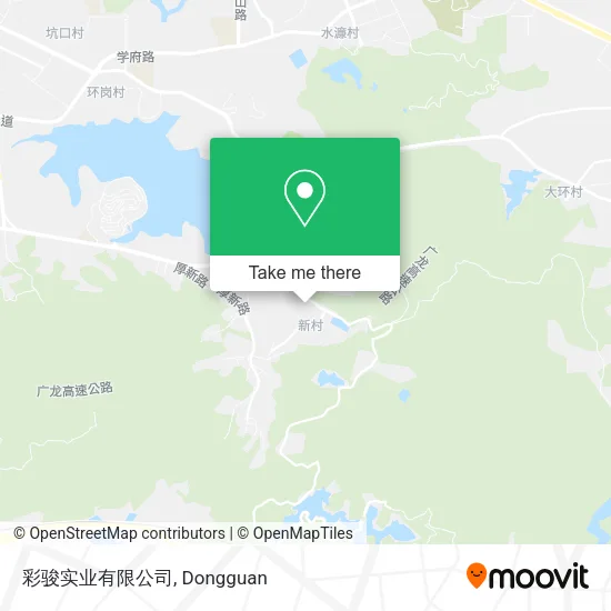 彩骏实业有限公司 map