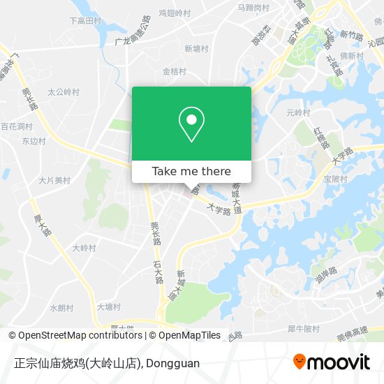 正宗仙庙烧鸡(大岭山店) map