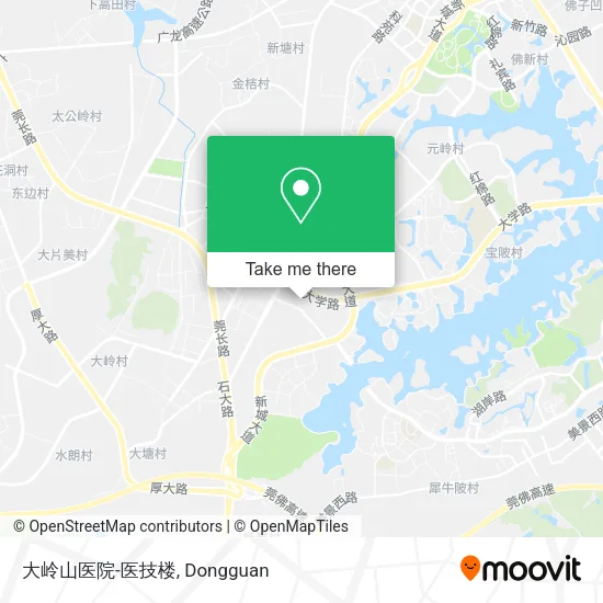 大岭山医院-医技楼 map