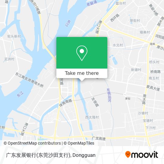 广东发展银行(东莞沙田支行) map